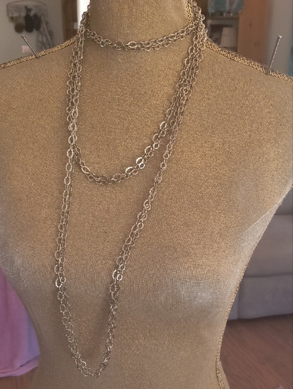 Banana Republic Multi-Strand Gold-Tone Necklace